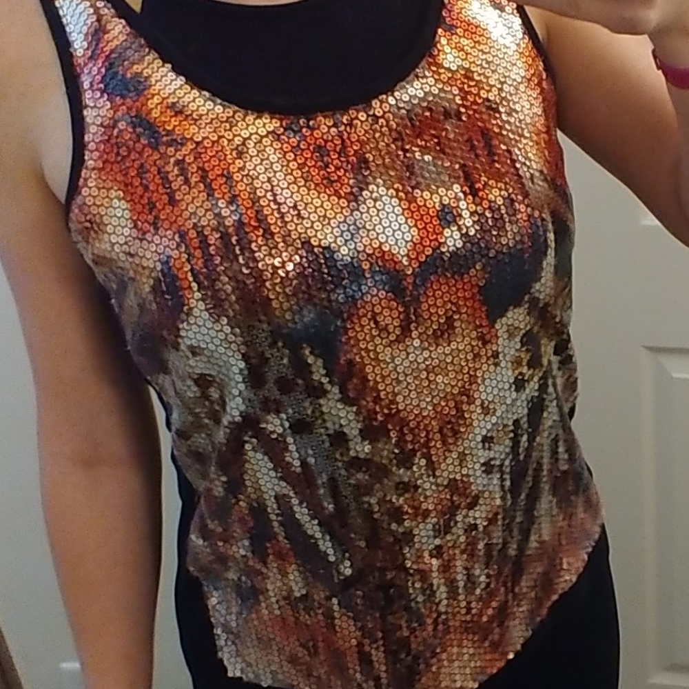 David Cline Sequin Tank Top